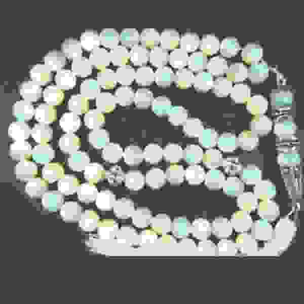 Tasbeeh – Prayer Beads – Light Green & White