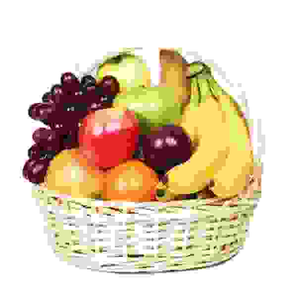 Fruit In Imported Cane Basket