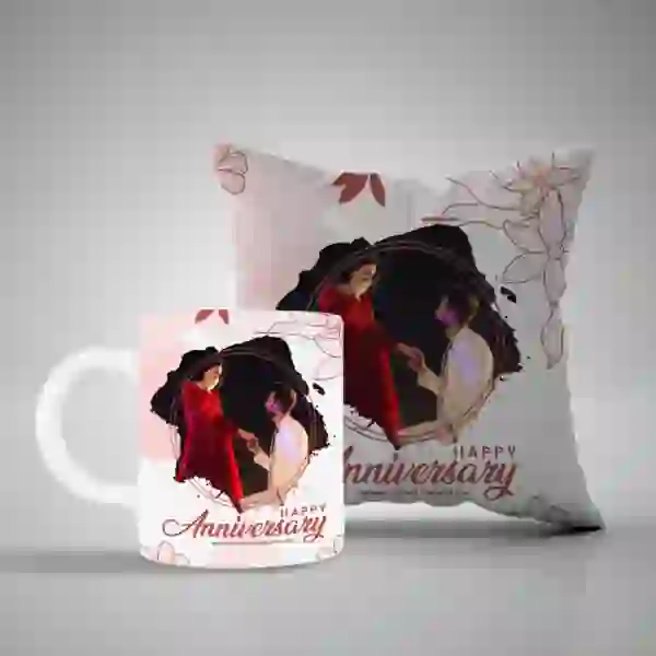 Customized Anniversary Mug & Pillow