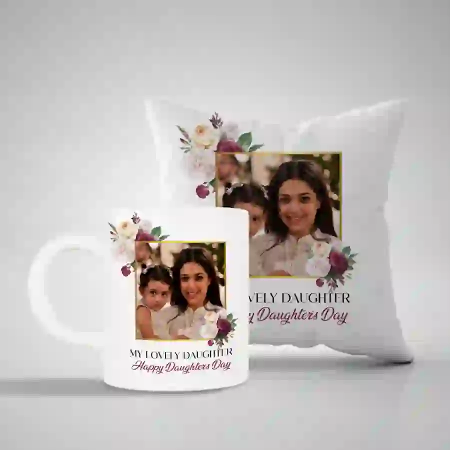 Customized Daughter’s Day Mug & Pillow