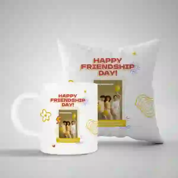 Customized Friendship Day Mug & Pillow