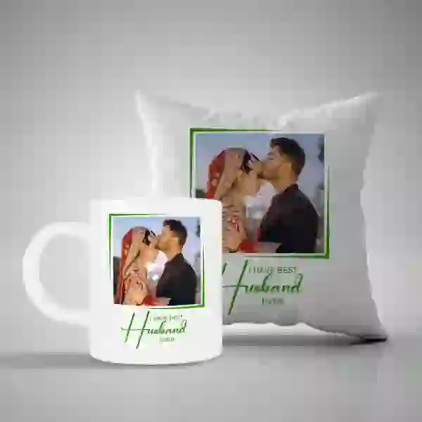 Customized Mug & Pillow for Husband