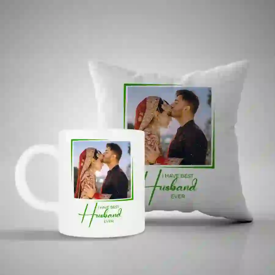 Customized Mug & Pillow for Husband