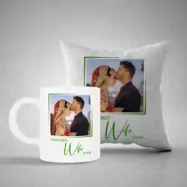 Customized Mug & Pillow for Wife