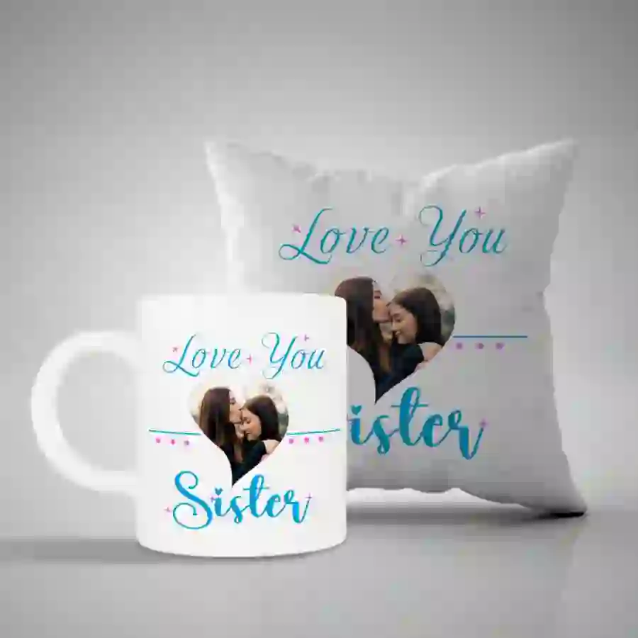 Customized Sister’s Day Mug & Pillow