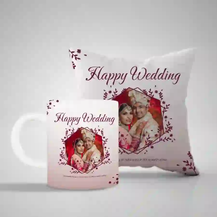 Customized Wedding Mug & Pillow