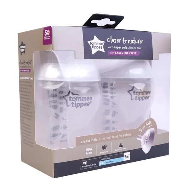 Tommee Tippee Baby Feeding Bottle 2pcs
