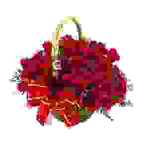 4 Dozen Roses Basket