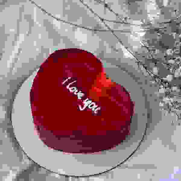 Heart Shape Chocolate Cake